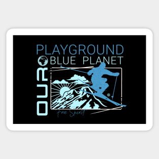 Playground Ski Snow Planet Earth Playground Good Vibes Free Spirit Sticker